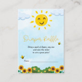 Niedlich kommt hier die Son Baby Dusche Begleitkarte (Vorderseite)