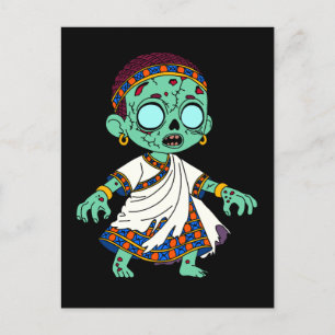 Niedlich kongolesische Zombie Postkarte