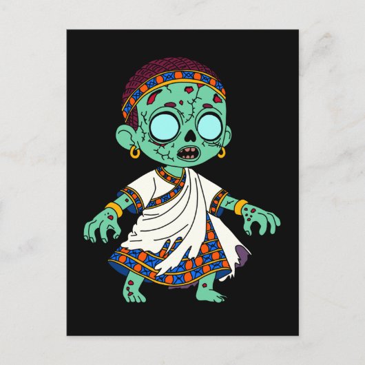 Niedlich kongolesische Zombie Postkarte (Vorderseite)