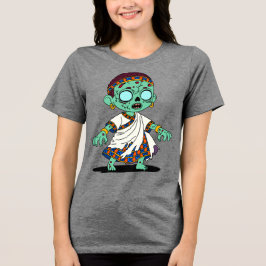 Niedlich kongolesische Zombie Tri-Blend Shirt