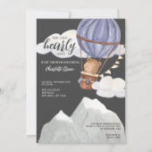 Niedlich können wir Babydusche frühzeitig abwarten Einladung (Vorderseite)