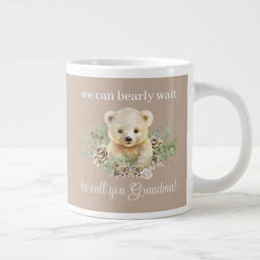 Niedlich können wir die Ankündigung der Schwangers Jumbo-Tasse (Rechts)