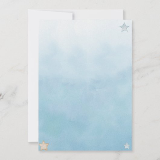 Niedlich können wir frühzeitig auf Blue Boy Baby D Einladung (Rückseite)