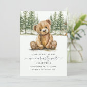 Niedlich können wir frühzeitig auf die Schwangersc Ankündigung (Stehend Vorderseite)