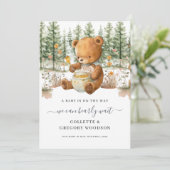 Niedlich können wir frühzeitig auf die Schwangersc Ankündigung (Stehend Vorderseite)