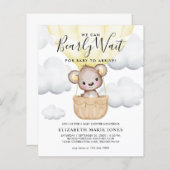 Niedlich können wir frühzeitig warten Gelb-Ballon- (Vorne/Hinten)