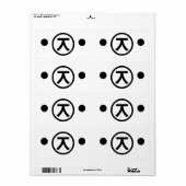 Niedlich Kuma Bear Kaomoji japanisches Emoticon Te (Vorne)