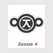 Niedlich Kuma Bear Kaomoji japanisches Emoticon Te Aufkleber (Blatt)