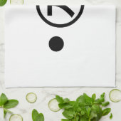 Niedlich Kuma Bear Kaomoji japanisches Emoticon Te Geschirrtuch (Gefaltet)