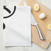 Niedlich Kuma Bear Kaomoji japanisches Emoticon Te Geschirrtuch (Viertel Falte)