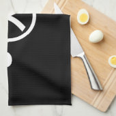 Niedlich Kuma Bear Kaomoji japanisches Emoticon Te Geschirrtuch (Viertel Falte)