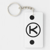 Niedlich Kuma Bear Kaomoji japanisches Emoticon Te Schlüsselanhänger (Vorderseite)