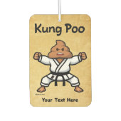 Niedlich Kung Poo Karate Autolufterfrischer (Vorderseite)
