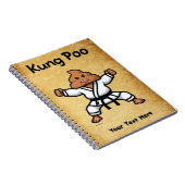 Niedlich Kung Poo Karate Notizblock (Rechte Seite)