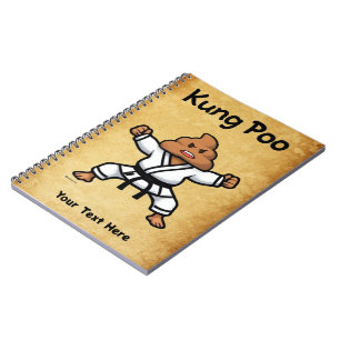 Niedlich Kung Poo Karate Notizblock