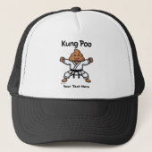 Niedlich Kung Poo Karate Truckerkappe (Vorderseite)