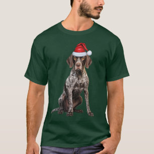 Niedlich Kurzhaar Zeiger Hund Lover Weihnachten T-Shirt