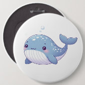 Niedlich, Küstenwal/Seeschifffahrt Button (Vorne & Hinten)