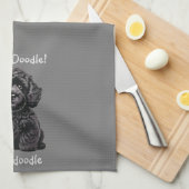 Niedlich Labradoodle Puppy - Ich bin Doodle! Geschirrtuch (Viertel Falte)