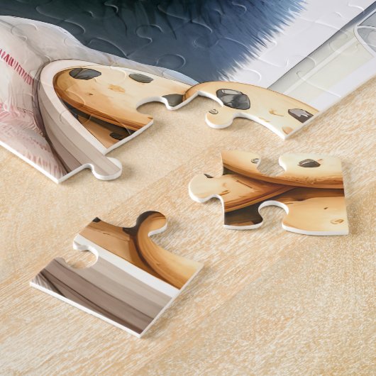 Niedlich Labrador Retriever Santa Dog Weihnachten Puzzle (Seite)