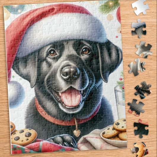 Niedlich Labrador Retriever Santa Dog Weihnachten Puzzle