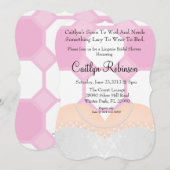 Niedlich Lace Bra Lingerie Bridal Dusche Einladung (Vorne/Hinten)