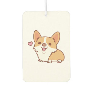 Niedlich Lächeln Corgi Hund Autolufterfrischer