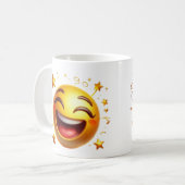Niedlich Lächeln Emoji Cup Kaffeetasse (Vorderseite Links)