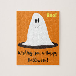 Niedlich Lächeln Ghost Halloween Kids Puzzle