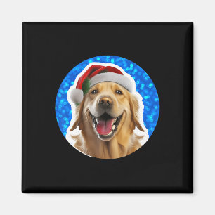 Niedlich Lächeln Goldener Weihnachtsfeiertag Magnet