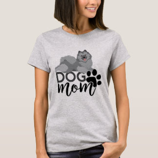 Niedlich Lächeln Keeshond Hund Mama Graphisch T-Shirt