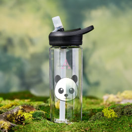 Niedlich Lächeln Panda Personalisierte Wasserflasc Trinkflasche