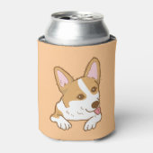 Niedlich Lächeln Pembroke Welsh Corgi Dosenkühler (Kanne Vorderseite)