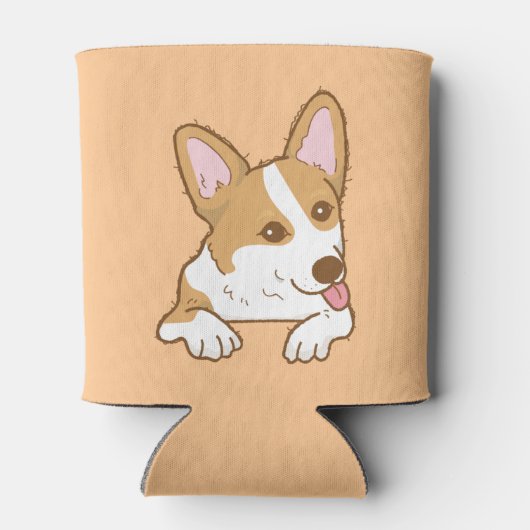 Niedlich Lächeln Pembroke Welsh Corgi Dosenkühler (Rückseite)