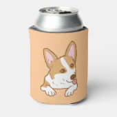 Niedlich Lächeln Pembroke Welsh Corgi Dosenkühler (Kanne Rückseite)