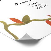 Niedlich Lächeln Pumpkin 1. Geburtstag Meilenstein Poster (Ecke)