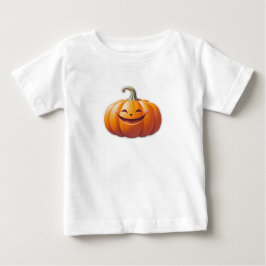 Niedlich Lächeln Pumpkin - Fun Fall Charakter Baby T-shirt