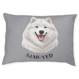 Niedlich Lächeln Samoyed Hund Haustierbett