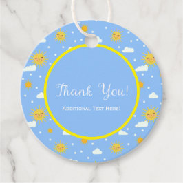 Niedlich Lächeln Sun Clouds Gastgeschenk Vielen Da Geschenkanhänger