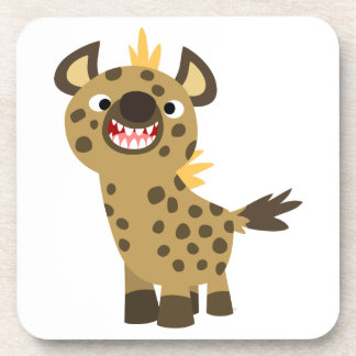 Niedlich Lächelnd Cartoon Hyena Untersetzer Set