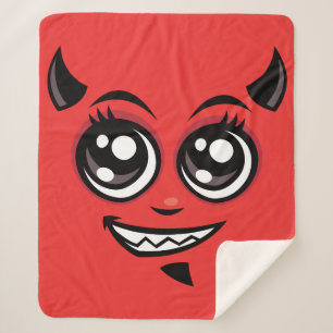 Niedlich lächelnd Cartoon Teufelskreis Sherpadecke
