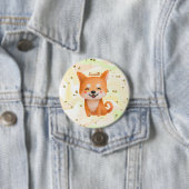 Niedlich lächelnd Shiba Inu Button (Beispiel)