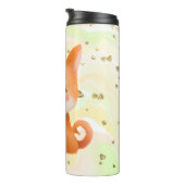 Niedlich lächelnd Shiba Inu Thermosbecher (Nach rechts gedreht)