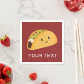 Niedlich lächelnd Taco Party Napkin Serviette (Beispiel)