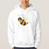 Niedlich Lächelnde Bienenhoodie Hoodie (Vorderseite)