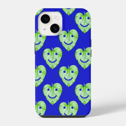 Niedlich lächelnde Blätter Case-Mate iPhone Fall Hülle (Rückseite)