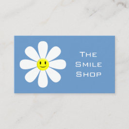 Niedlich Lächelnde Blume Visitenkarte