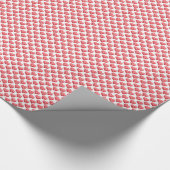 Niedlich lächelnde Herzen Geschenkpapier (Ecke)