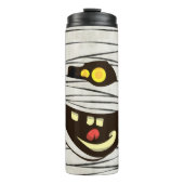 Niedlich lächelnde Mummy Thermosbecher (Vorderseite)