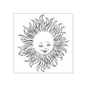 Niedlich Lächelnde Sommersonnenschlauch-Briefmarke Gummistempel (Prägung)